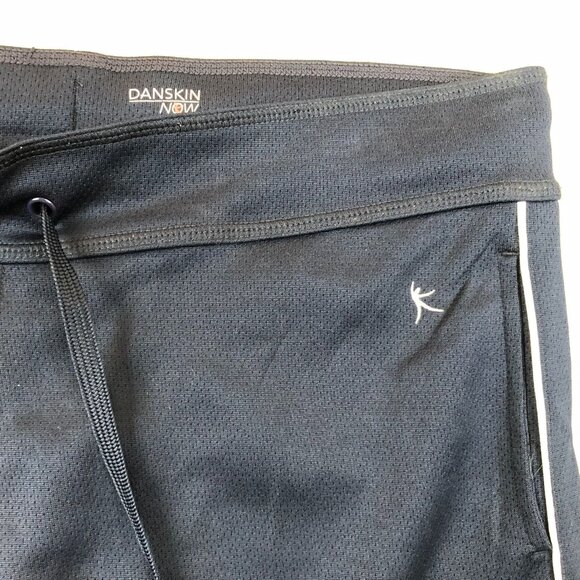 Danskin Now Womens Athletic Pants Large Straight Drawstring Activewear Navy Blue - Picture 9 of 13